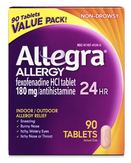 Allegra 일반타블렛   30/60/90등 다양하게 있음
