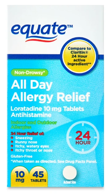 Claritin 클라리틴 PB상품 Walmart Equate